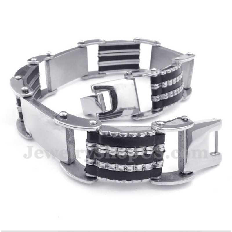 Bracciale In Gomma Di Titanio Da Uomo Bracciale In Gomma Di Titanio Da Uomo