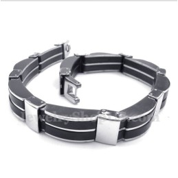 Bracciale In Gomma Di Titanio Da Uomo