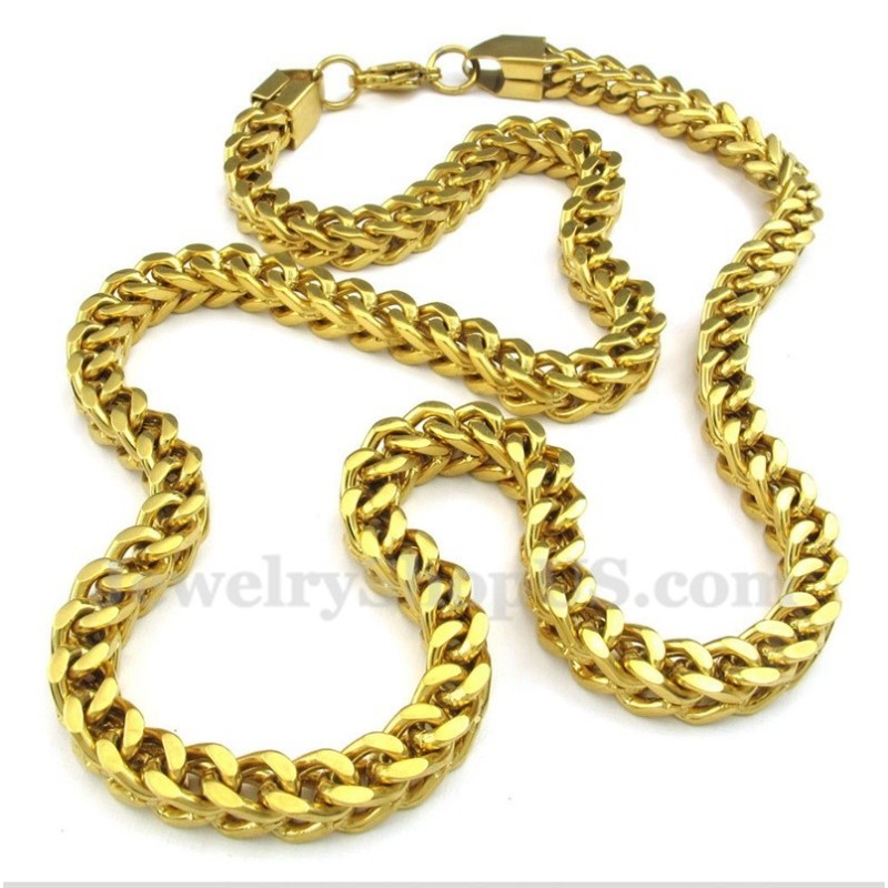 Collana Da Uomo In Titanio E Oro Collana Da Uomo In Titanio E Oro