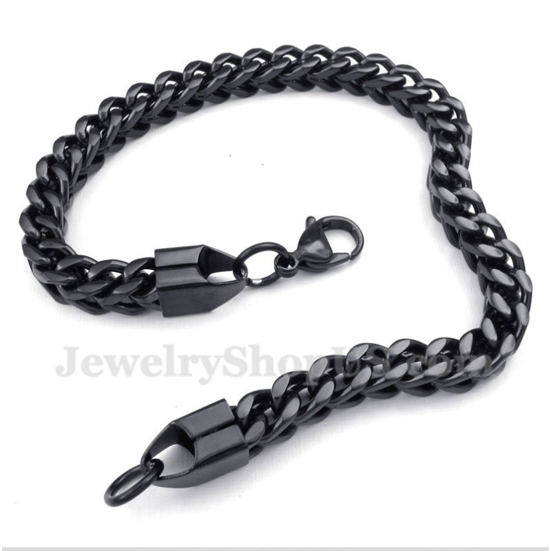 Bracciale Da Uomo In Titanio Nero Bracciale Da Uomo In Titanio Nero