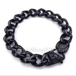 Bracciale Da Uomo In Titanio Fuso Nero