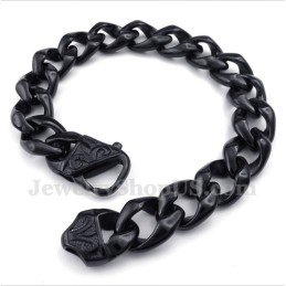 Bracciale Da Uomo In Titanio Fuso Nero