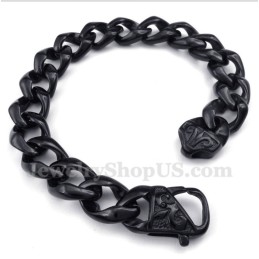 Bracciale Da Uomo In Titanio Fuso Nero
