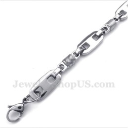Bracciale Da Uomo Con Perle Rotonde In Titanio