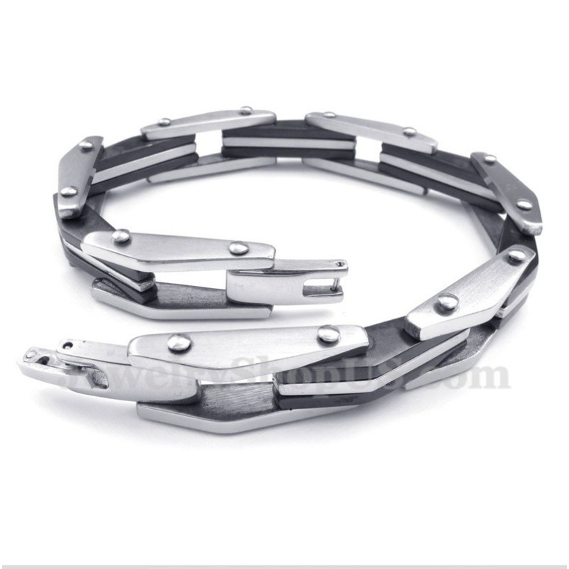 Bracciale Da Uomo In Titanio Nero Bracciale Da Uomo In Titanio Nero
