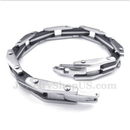 Bracciale Da Uomo In Titanio Nero