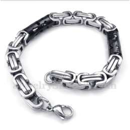 Bracciale Da Uomo In Titanio Con Cilindro Nero
