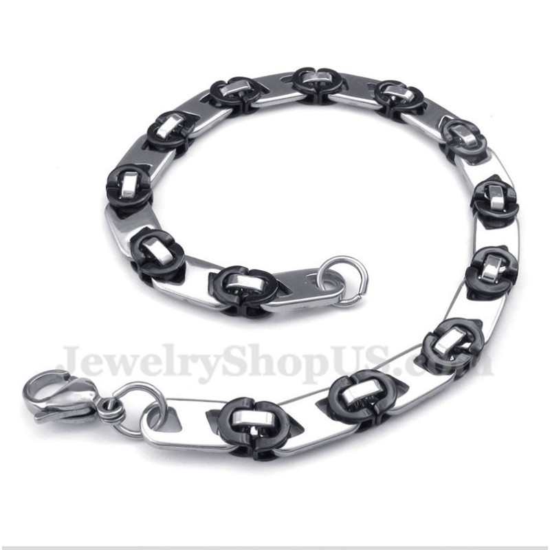 Bracciale Rotondo Nero In Titanio Da Uomo Bracciale Rotondo Nero In Titanio Da Uomo