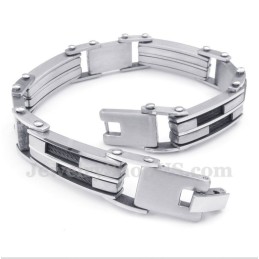 Bracciale Da Uomo In Titanio Nero Con Cavo