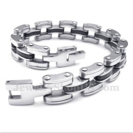 Bracciale Da Uomo In Titanio Nero