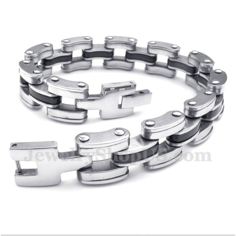 Bracciale Da Uomo In Titanio Nero Bracciale Da Uomo In Titanio Nero