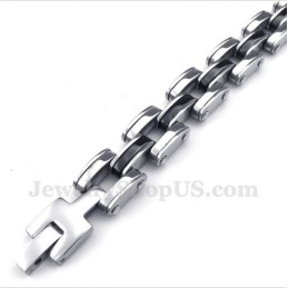 Bracciale Da Uomo In Titanio Nero