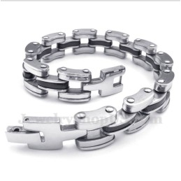 Bracciale Da Uomo In Titanio Nero