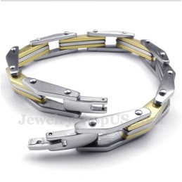 Bracciale Da Uomo In Titanio E Oro