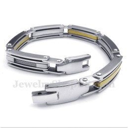 Bracciale Da Uomo In Titanio E Oro