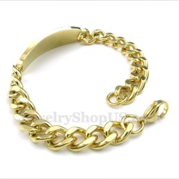 Bracciale Da Uomo In Titanio, Oro E Diamanti Con Motivo A Meandro Greco