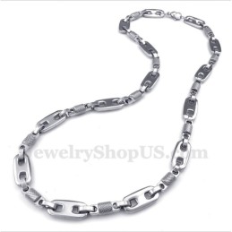 Collana Cilindrica In Titanio Da Uomo
