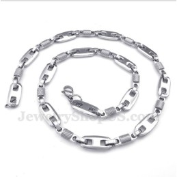Collana Cilindrica In Titanio Da Uomo