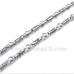 Collana Cilindrica In Titanio Da Uomo