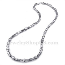 Collana Cilindrica In Titanio Da Uomo