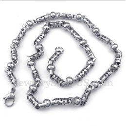 Collana Cilindrica In Titanio Da Uomo