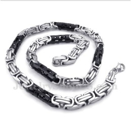 Collana Da Uomo Con Cilindro In Titanio Nero