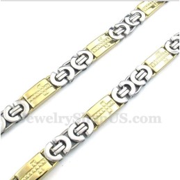 Collana Con Croce In Titanio E Oro Da Uomo