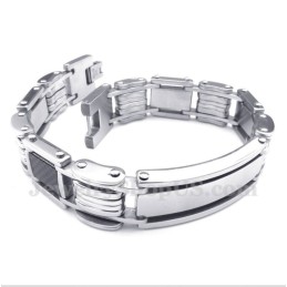 Bracciale In Fibra Di Carbonio E Titanio Da Uomo