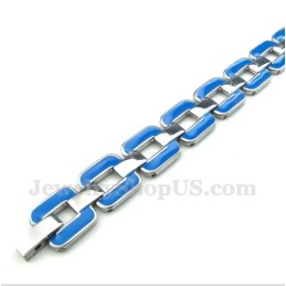 Bracciale Da Uomo In Titanio Blu