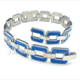 Bracciale Da Uomo In Titanio Blu