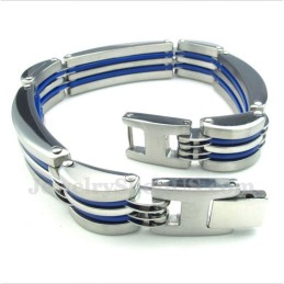 Bracciale Da Uomo In Titanio Blu