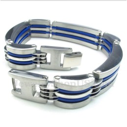 Bracciale Da Uomo In Titanio Blu