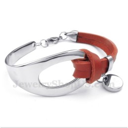 Bracciale In Pelle Di Titanio Da Uomo