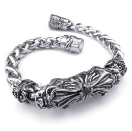 Bracciale Da Uomo In Titanio Con Diamanti Fusi