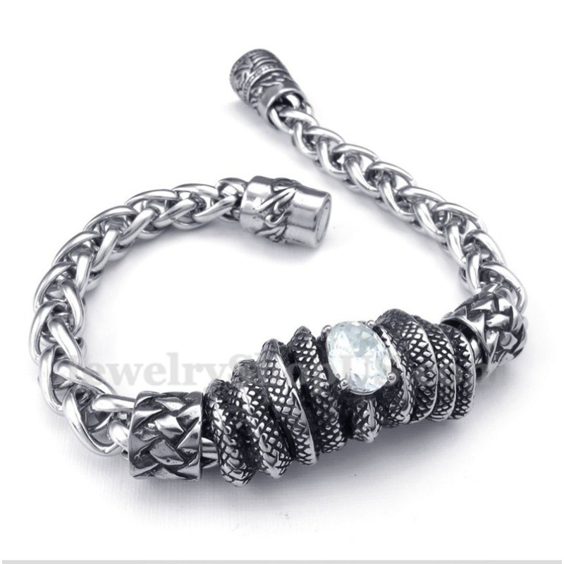 Bracciale Da Uomo In Titanio Con Diamanti Bianchi Fusi Bracciale Da Uomo In Titanio Con Diamanti Bianchi Fusi