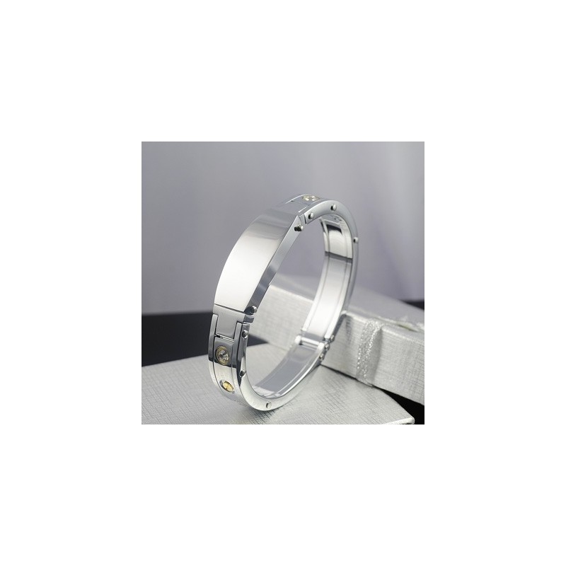 Braccialetti Da Uomo In Titanio Con Diamanti Braccialetti Da Uomo In Titanio Con Diamanti
