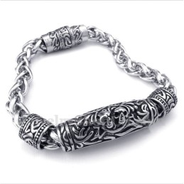 Bracciale Da Uomo Con Teschio In Titanio Fuso