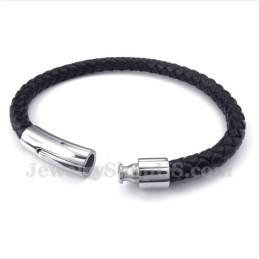 Bracciale In Pelle Di Titanio Da Uomo