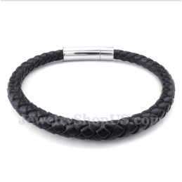 Bracciale In Pelle Di Titanio Da Uomo
