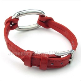 Bracciale In Pelle Di Titanio Da Uomo