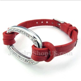 Bracciale In Pelle Di Titanio Da Uomo