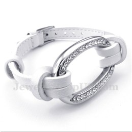 Bracciale In Pelle Di Titanio Da Uomo