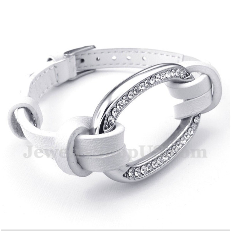 Bracciale In Pelle Di Titanio Da Uomo Bracciale In Pelle Di Titanio Da Uomo