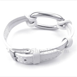 Bracciale In Pelle Di Titanio Da Uomo