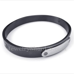 Bracciale Da Uomo In Titanio Nero