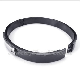 Bracciale Da Uomo In Titanio Nero