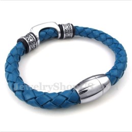 Bracciale In Pelle Di Titanio Da Uomo