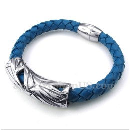 Bracciale In Pelle Di Titanio Da Uomo