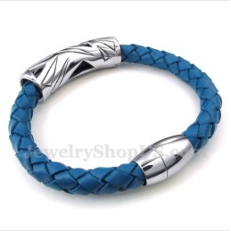 Bracciale In Pelle Di Titanio Da Uomo