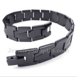 Bracciale In Titanio Nero Da Uomo